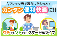 ウチでもソトでも、フレッツ光ライフ