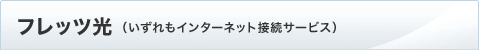 フレッツ光 (いずれもインターネット接続サービス)