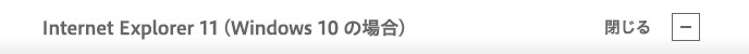Internet Explorer 11 (Windows 10 の場合)