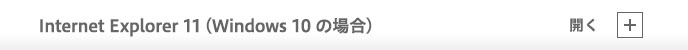 Internet Explorer 11 (Windows 10 の場合)