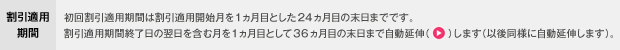 割引適用期間