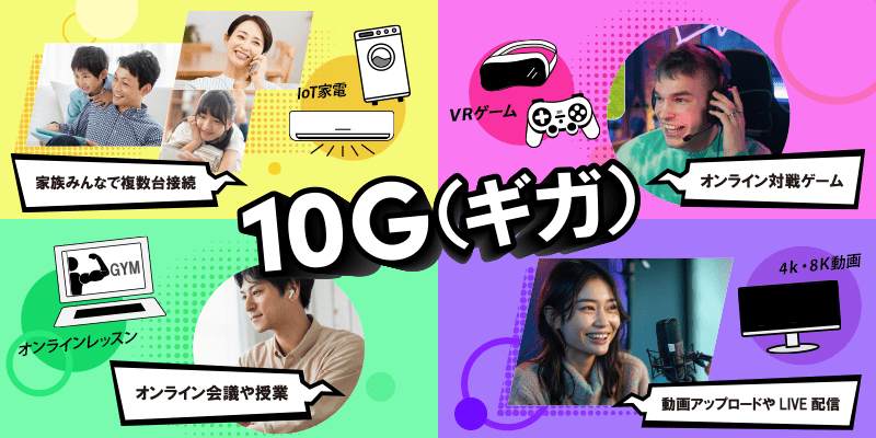 10Gbps回線がおすすめの利用シーン