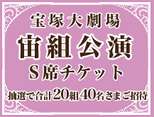 宝塚大劇場宙組公演S席チケット 抽選で合計20組40名さまご招待