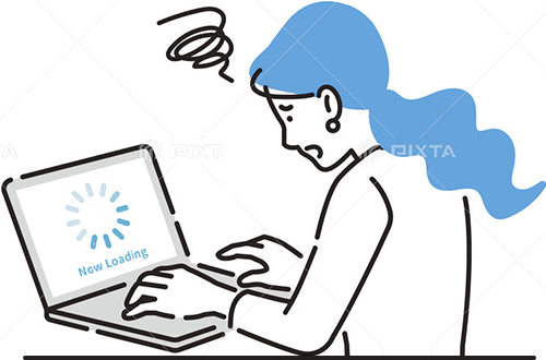 通信速度が遅い