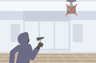 防犯カメラがない・古いせいで、設備盗難やいたずらの抑止力が弱くセキュリティー面が不安